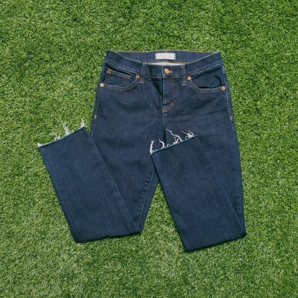Madewell Dark Wash Skinny Cut Off